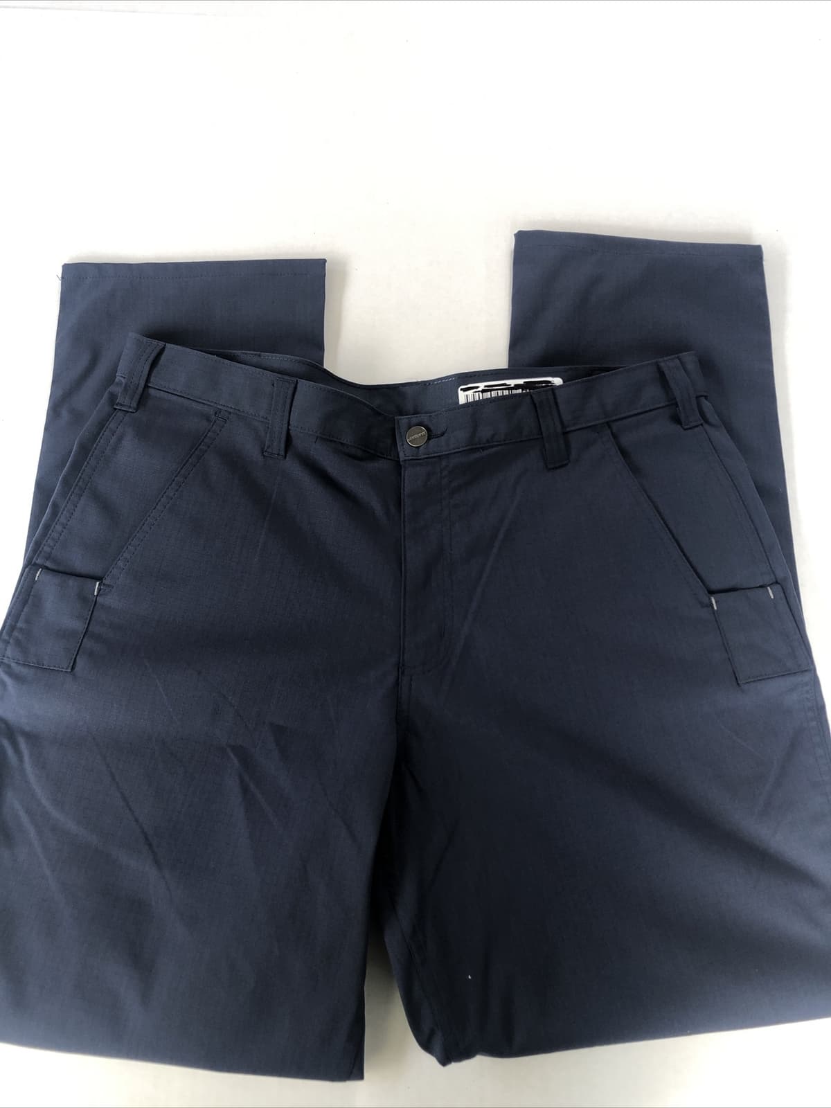 Lot Of 2 Carhartt Navy Blue Lightweight ripstop pants 46x32 relaxed fit #7453320 4