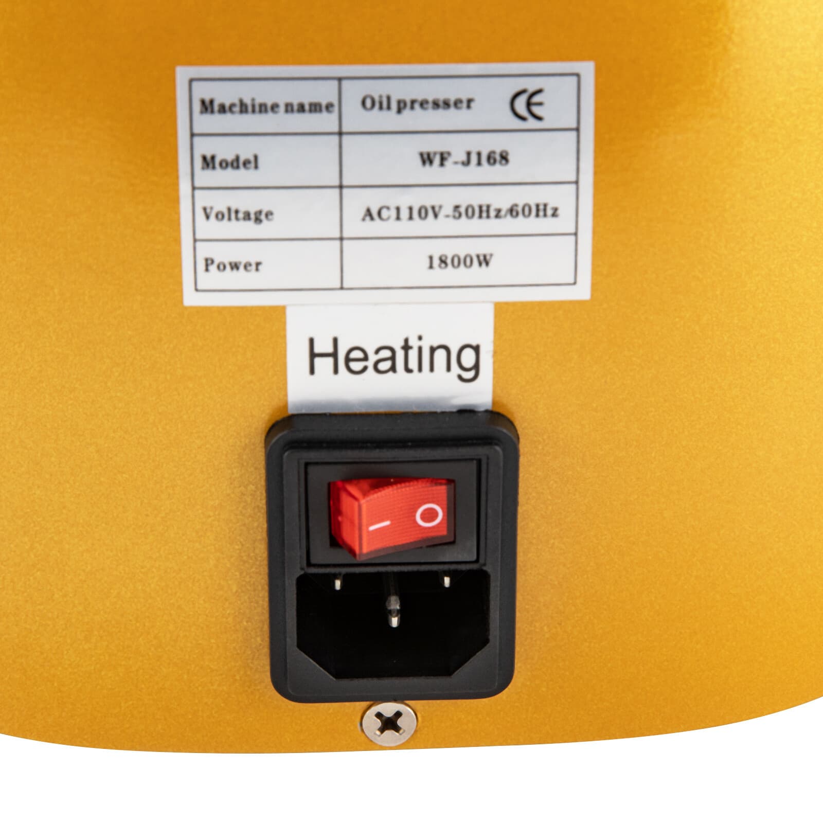 Bean Oil Press Machine Cold & Hot Press Machine Nut Seeds Oil Extractor 1800W 6