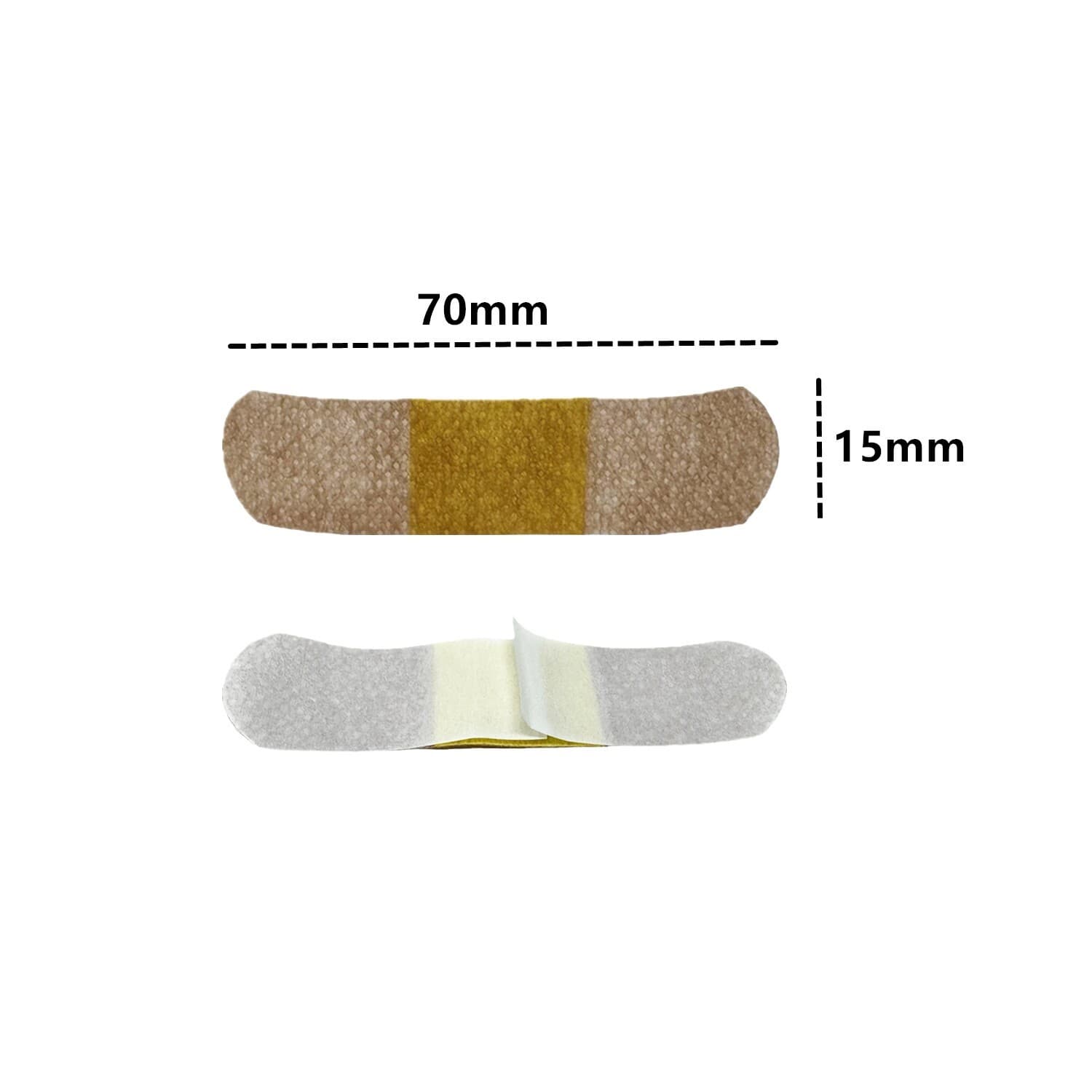 1000 Band Aids Adhesive Bandages 15x70mm Flexible Fabric Band Aid Strips Bulk 6