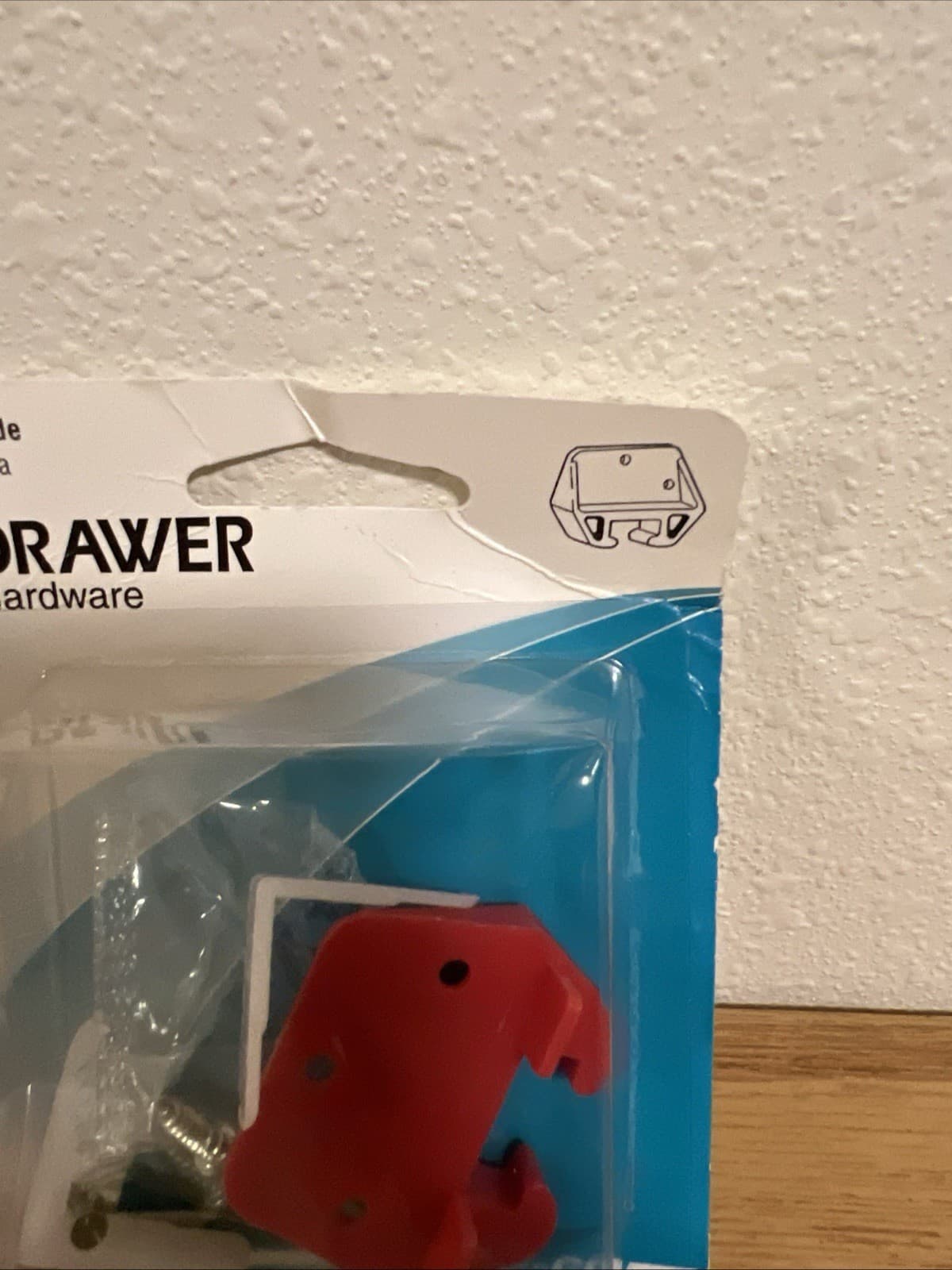 Prime-Line 22486 1/4 In. x 7/8 In., Red Drawer Guide Kit (Single Pack) 3