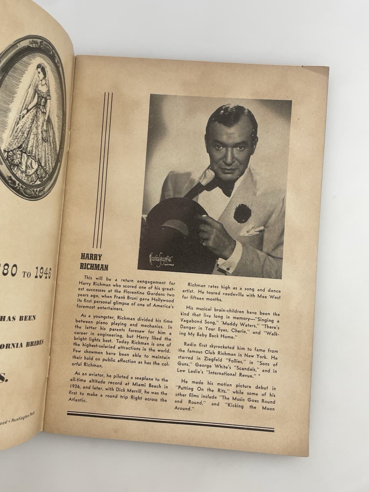 1940’s Florentine Gardens Hollywood Menus Programs Signed Harry Richman Lot 4