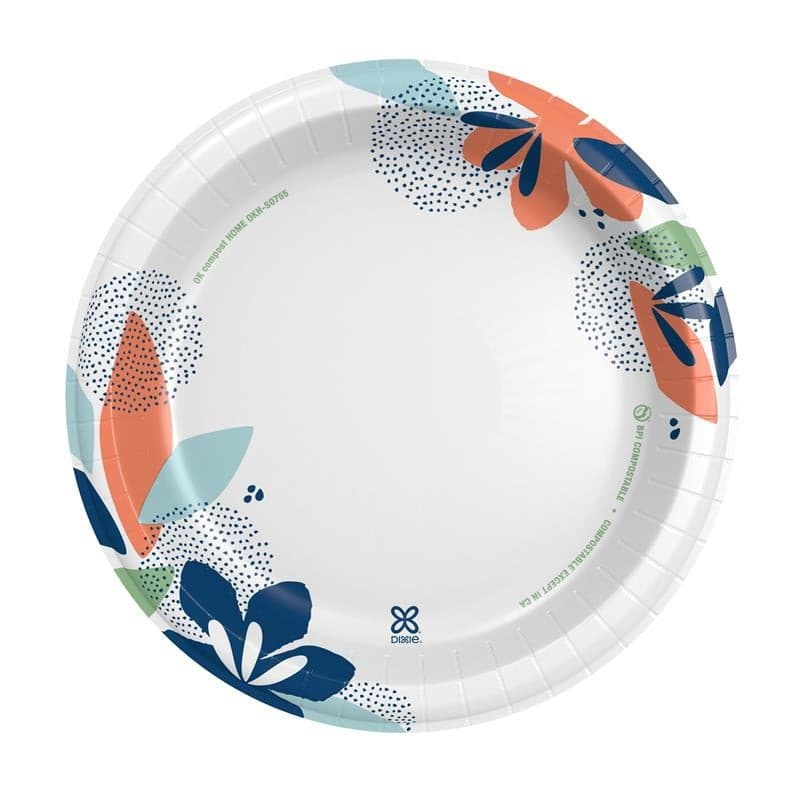 Disposable Paper Plates, 10", Multi-Color, 210 Count 3