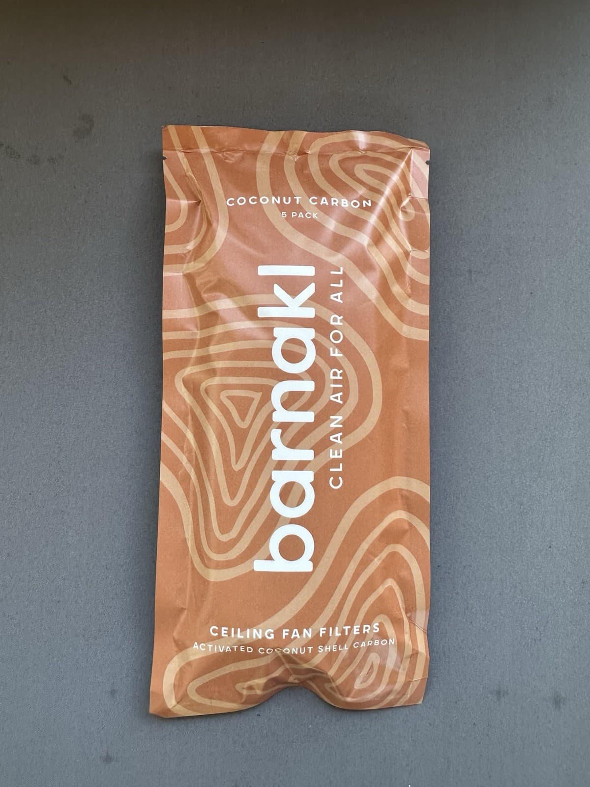 Orange Barnakl Ceiling Fan Filters Coconut Shell Carbon 5 Filters Per Pack New