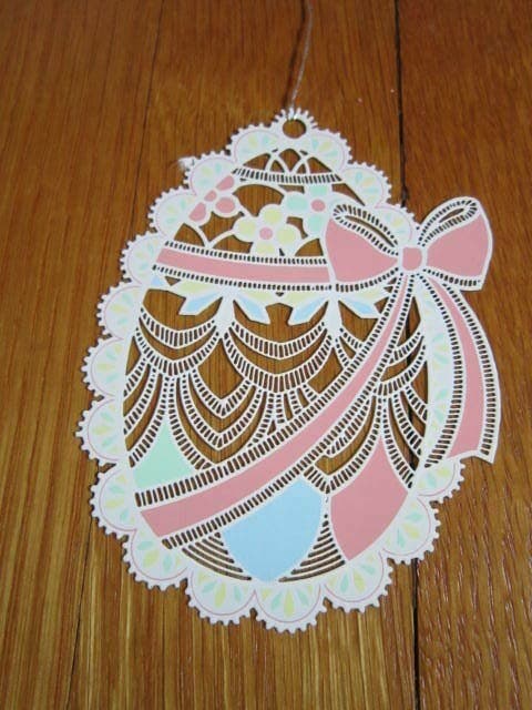 Metal Laser Cut Filigree Easter Decorations Egg Chick/ Duck Basket FREE SHIP 4