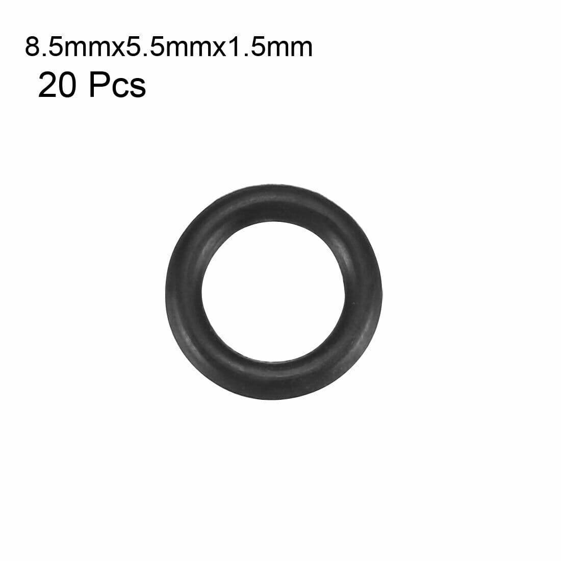 20pcs Black Nitrile Butadiene Rubber NBR O-Ring 5.5mm Inner Dia 1.5mm Width ✦KD 3