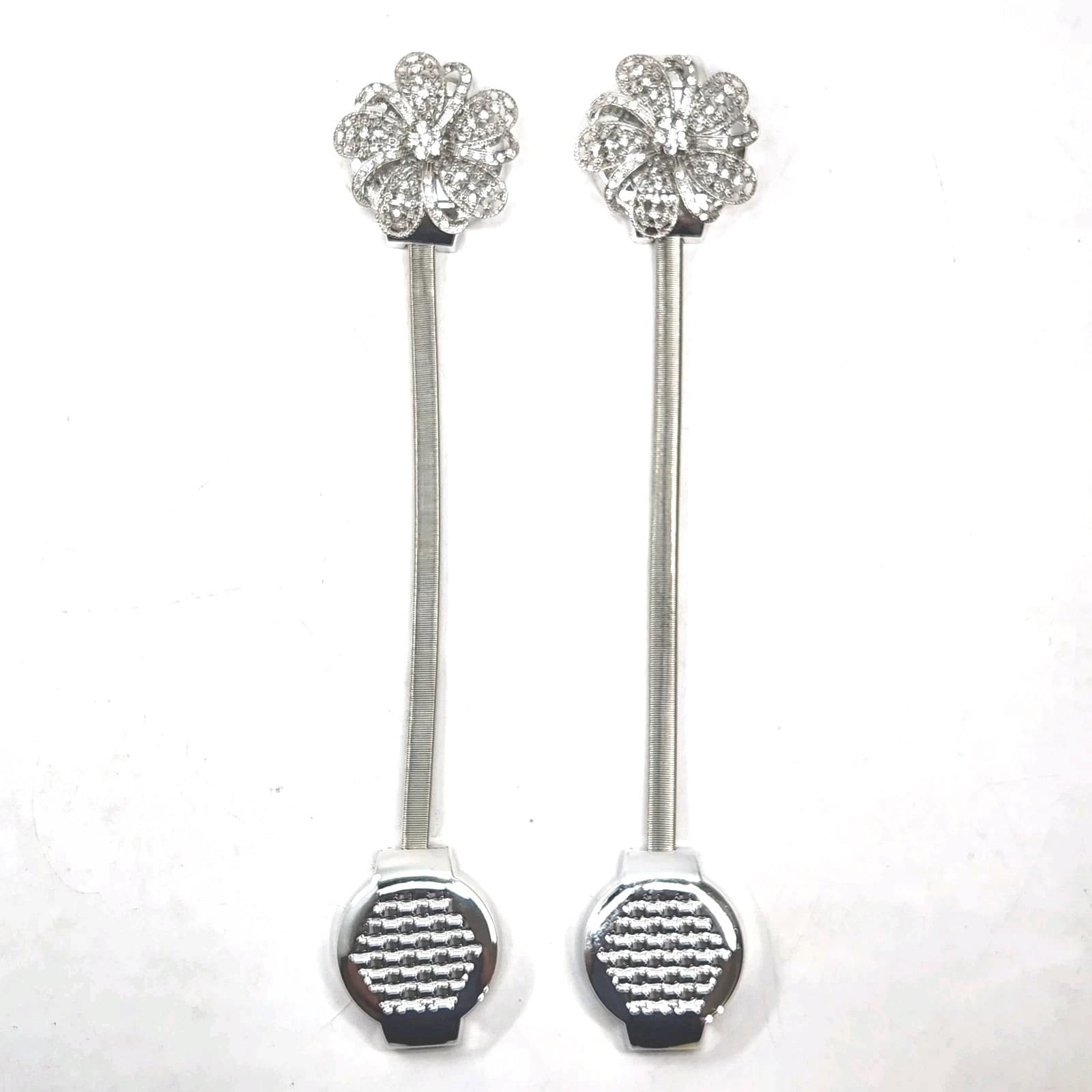 Crystal Curtain Tiebacks Window Drapery Holder Magnetic Curtain Holdbacks Pair 2