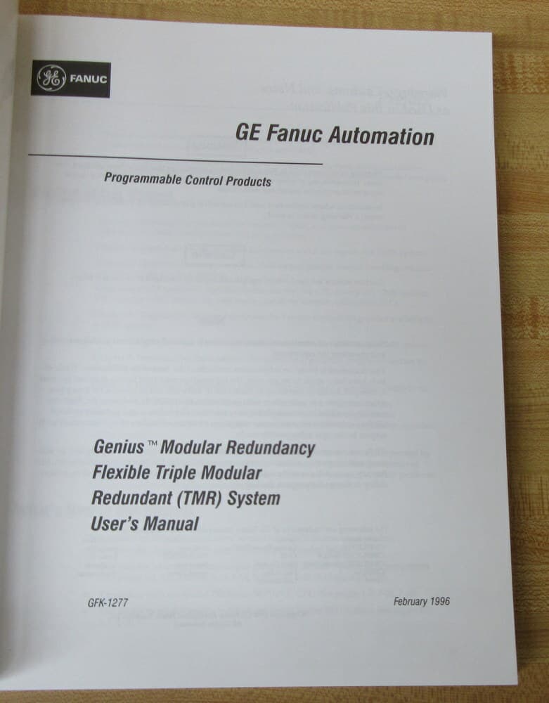 GE Fanuc Automation GFK-1277 User's Manual GFK1277 3