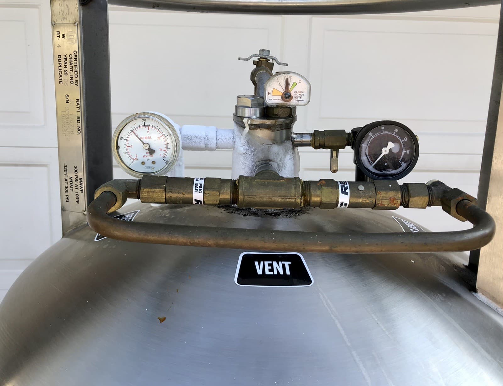 Carbonator / Carbo-Mizer 450 Bulk CO2 System Stainless Steel Tank # 102 4