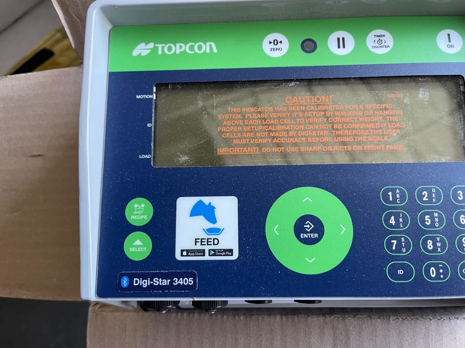 TOPCON Digi-Star 3405 Feed Scale Weighing Indicator Agri Agriculture NIB 2