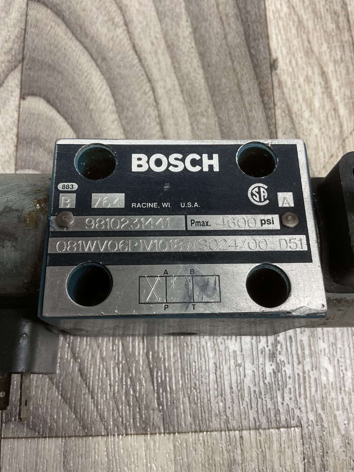 BOSCH Valve 9810231441, 4600PSI,   *Free Shipping*   #4018C98PR4 2