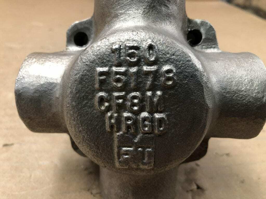 Tufline 1" 4-Way Plug Valve 316SS / CF8M ; 150 Class 400°F 5