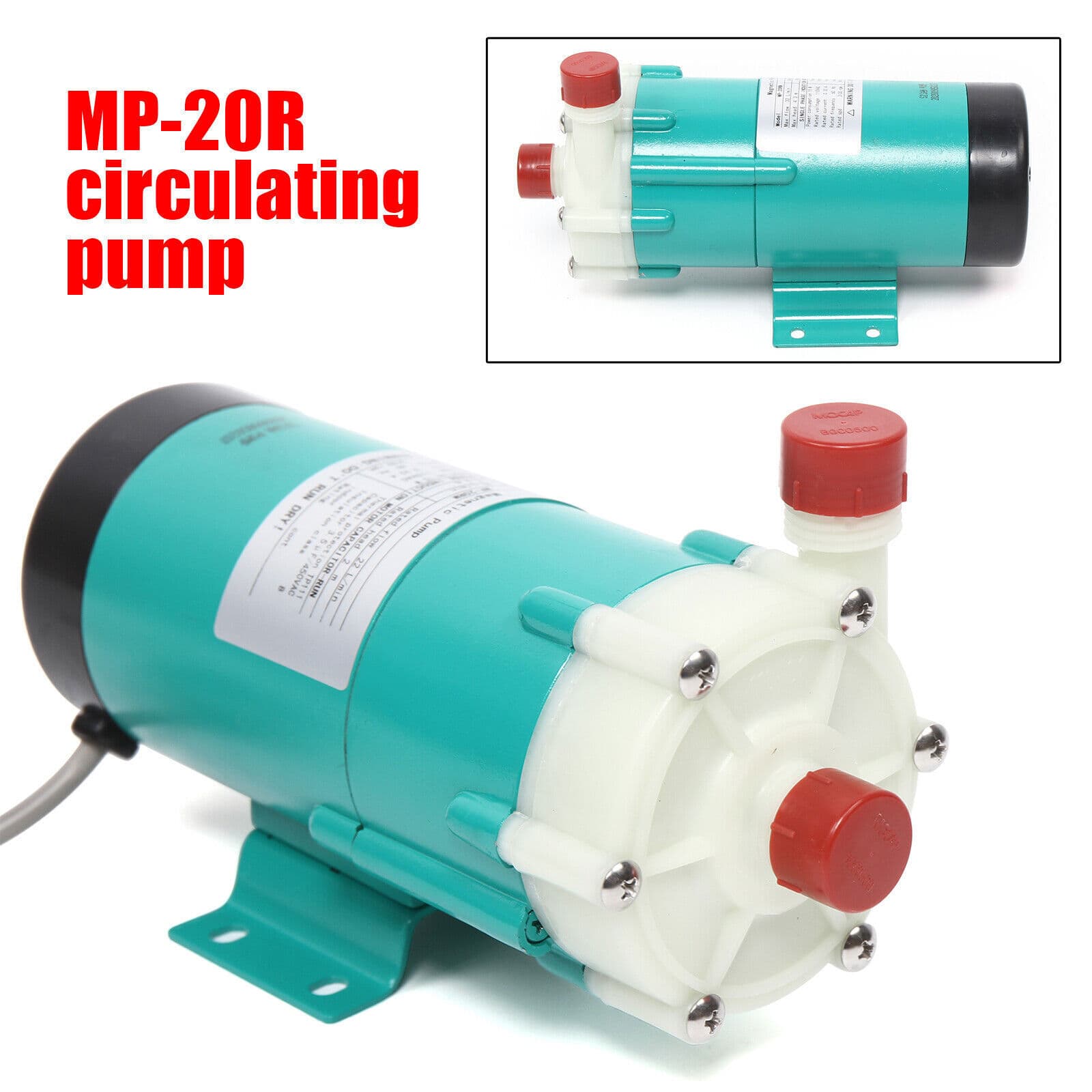 MP-20R Magnetic Drive Industrial Chemical Circulation Water Pump 27L/min 110V 4