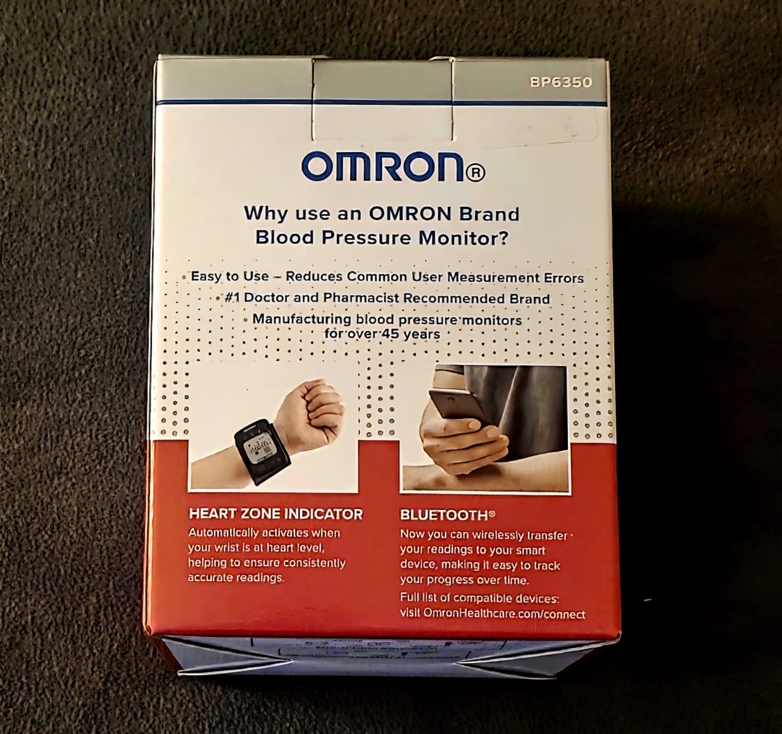 Omron 7 Series Wrist Bluetooth Blood Pressure Monitor Easy To Use New BP6350 3