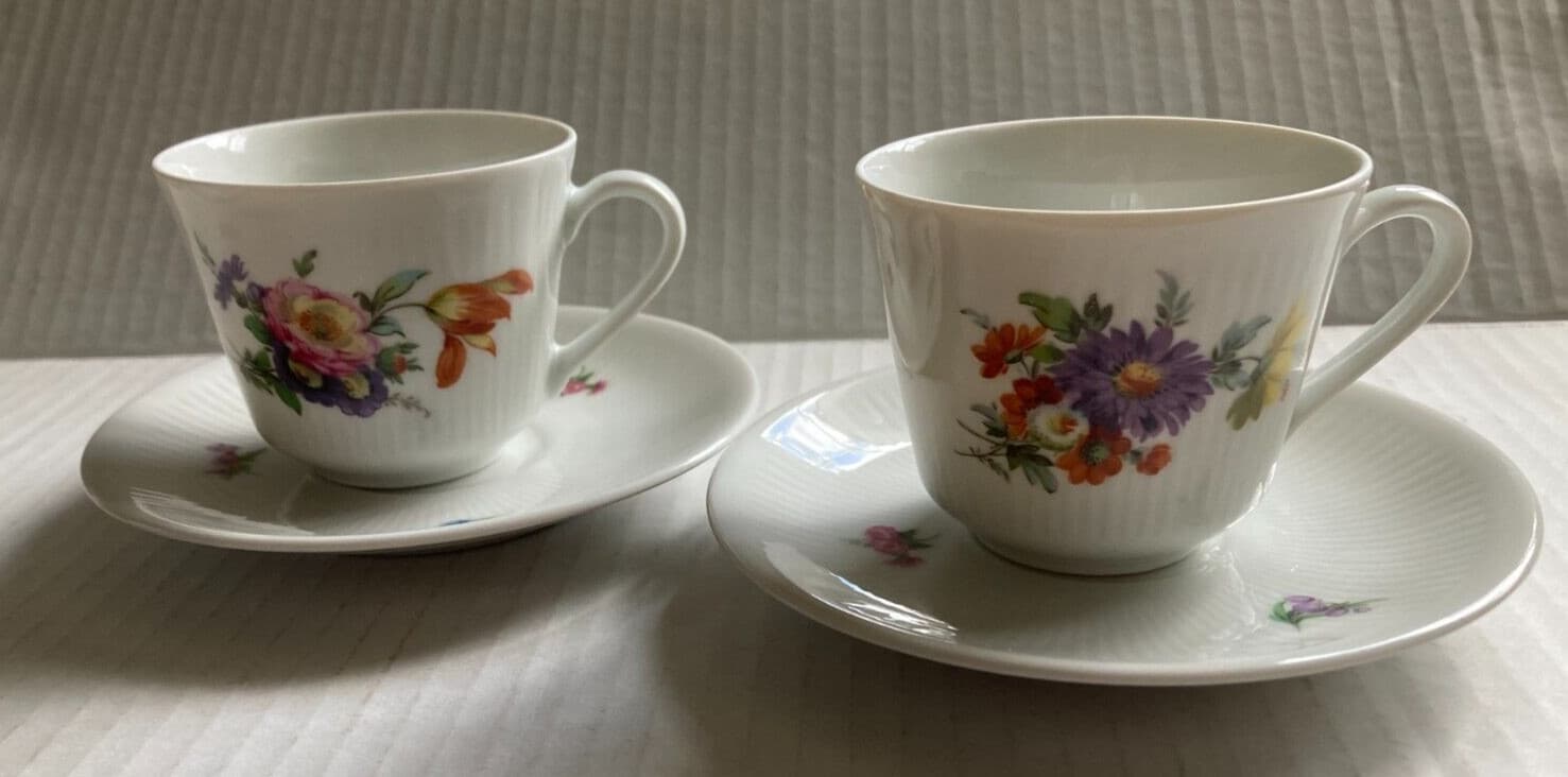 Kuba Porzellan Bavaria Germany Espresso Demitasse Cup & Saucer Set of Four Stamp 4