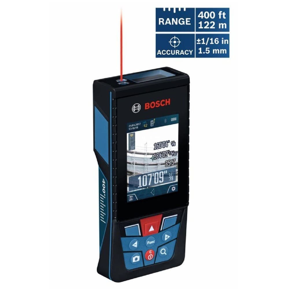 Bosch GLM400CL-RT BLAZE 400 Ft. Laser Measure w/ Camera Certified Refurbished 6