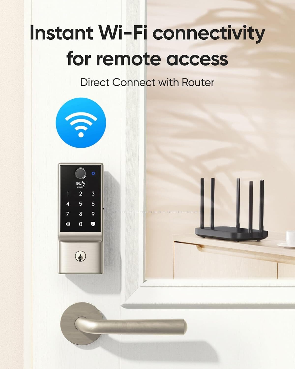 eufy Smart Lock C220 Fingerprint Keyless Entry Door Lock Built-in Wi-Fi Deadbolt 5
