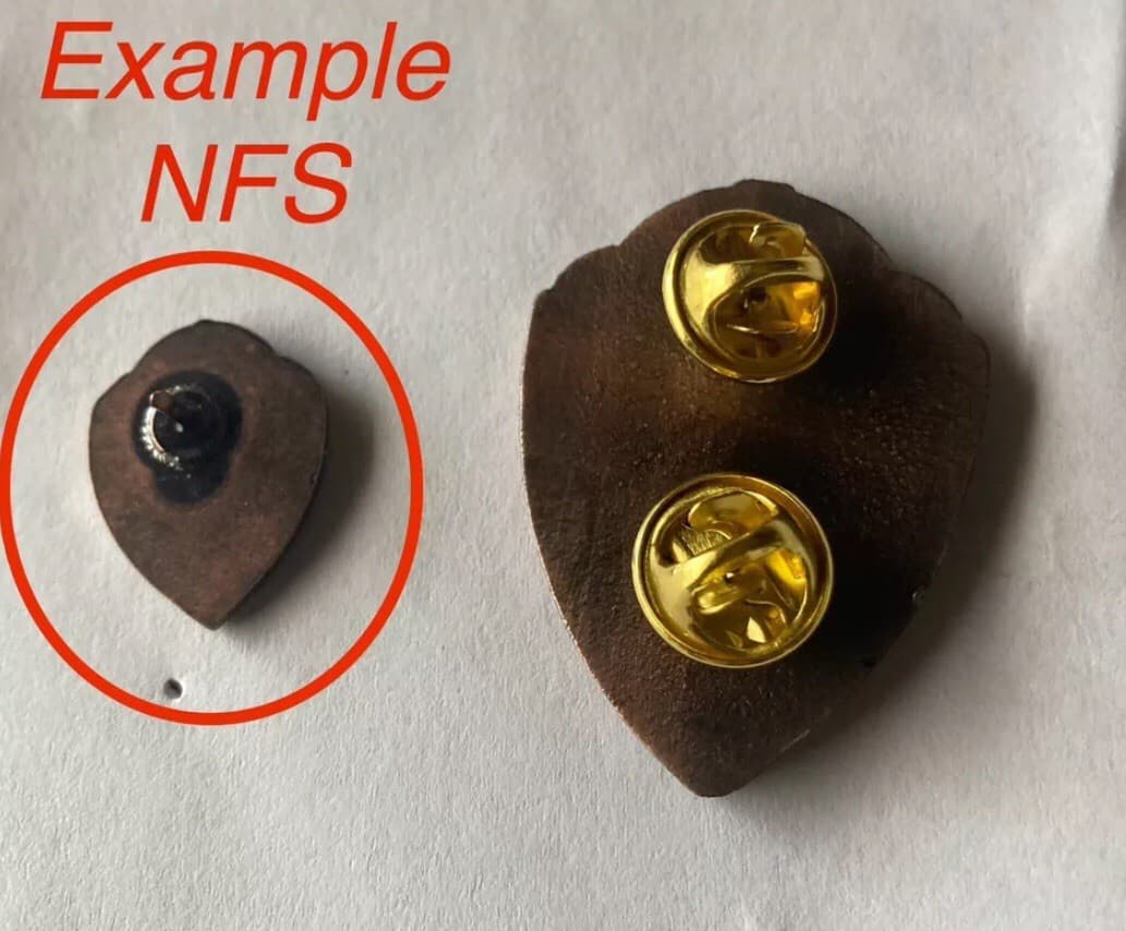 Norwegian Foot March Badge 1 1/2 Inch (LARGE SIZE!) (Gold) 3