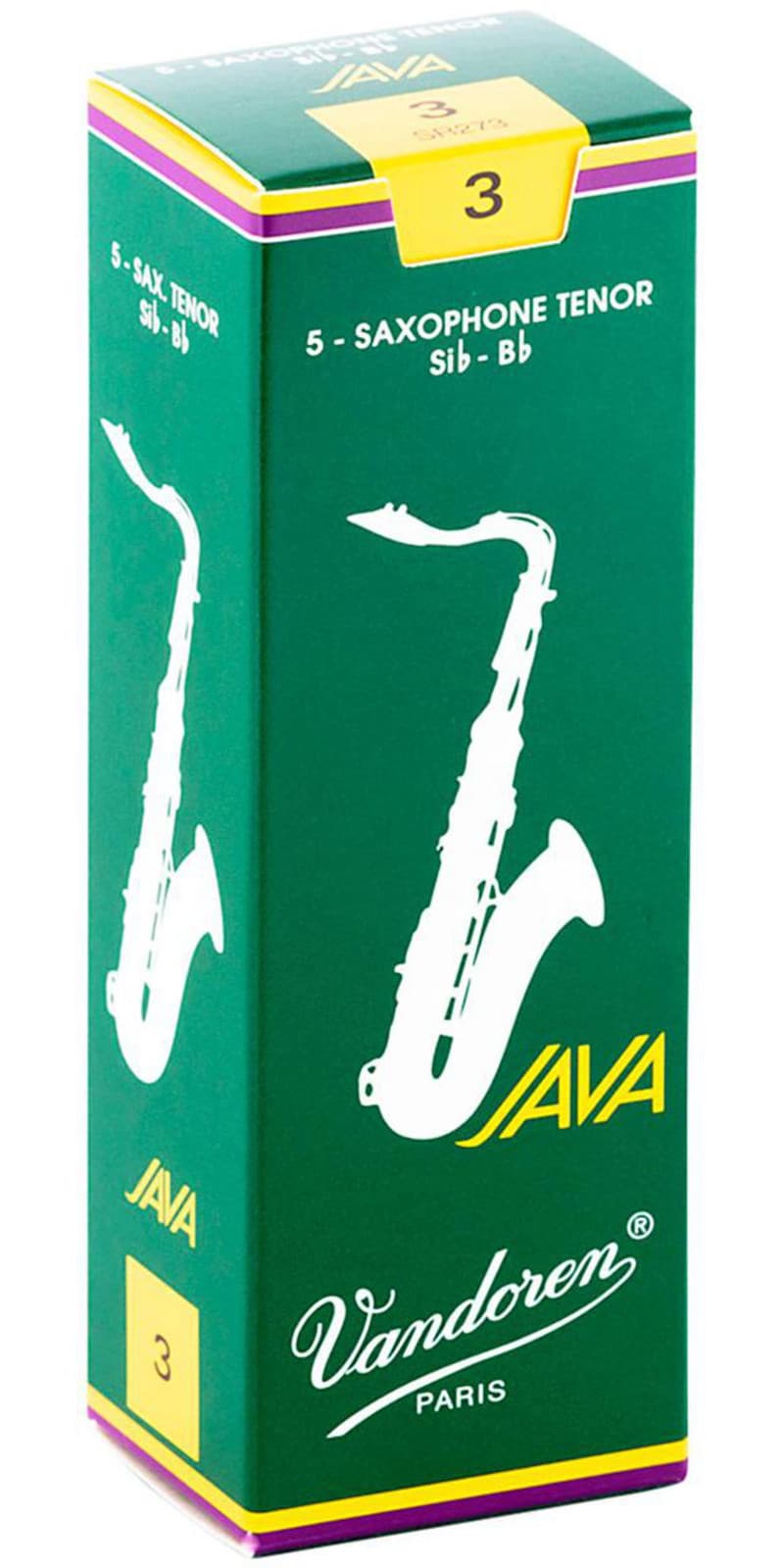 Vandoren Java Tenor Saxophone Reeds Strength 3 Box of 5 2