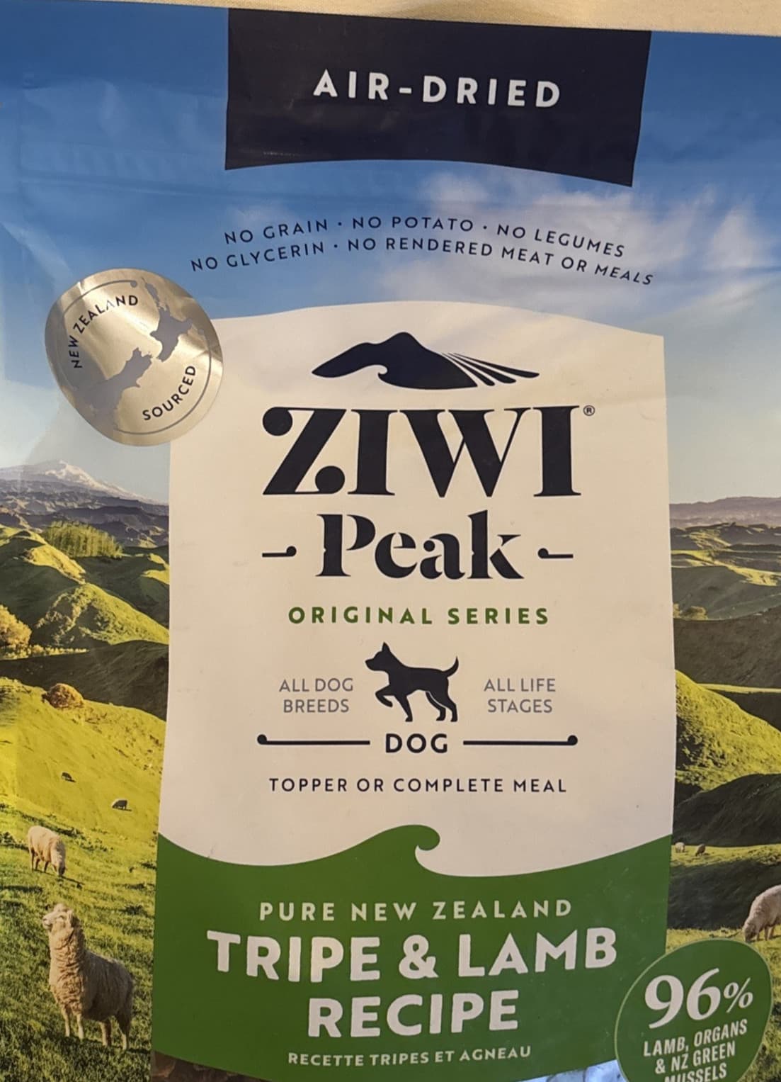 Ziwipeak Daily Cuisine New Zealand- Air Dried Dog Food - Tripe and Lamb 5.5 Lbs. 3