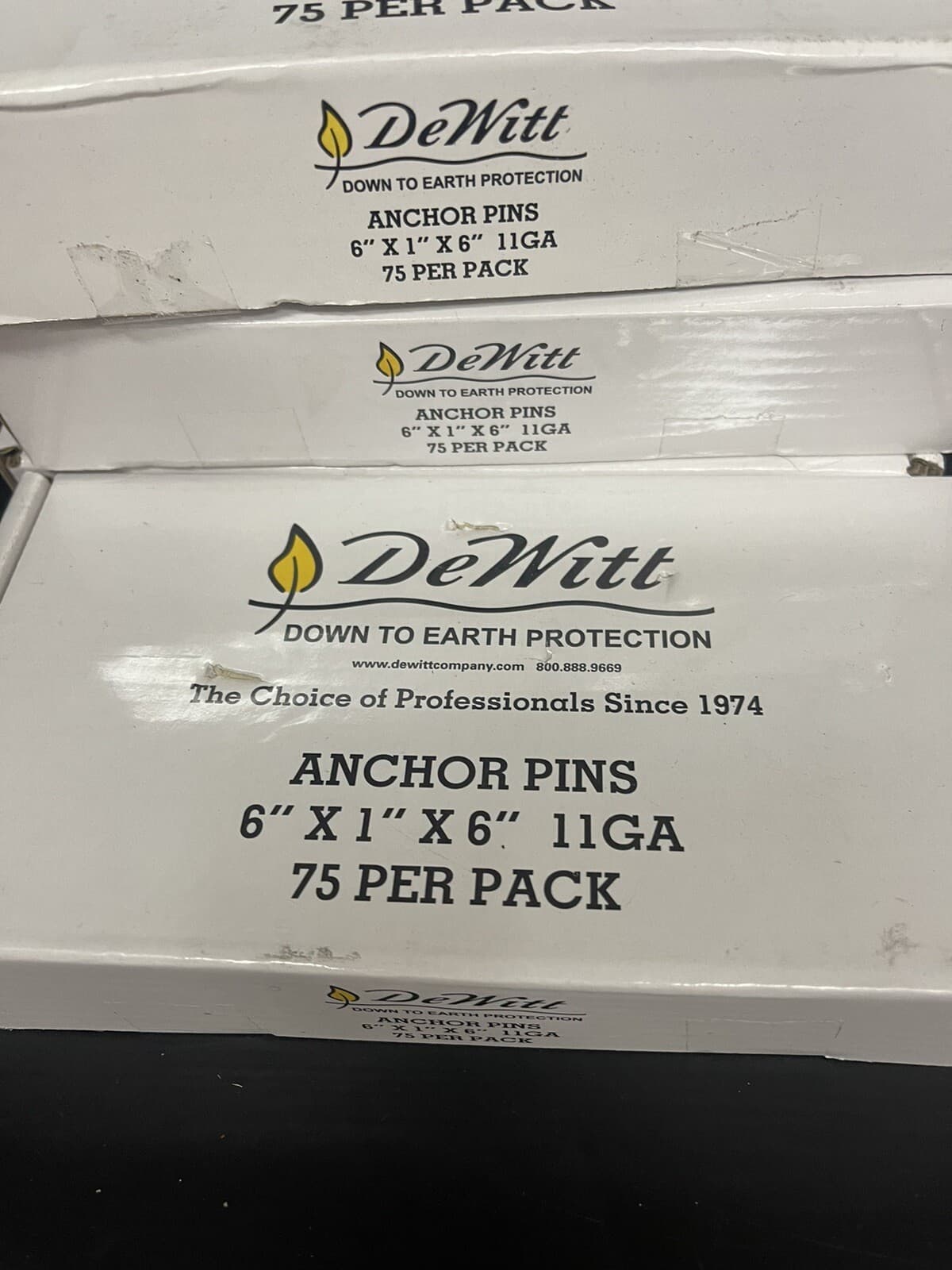 Dewitt  6" X 1" X 6"   11 GA  Anchor Pins 75 Pk  (81405) FS Qty:2 2