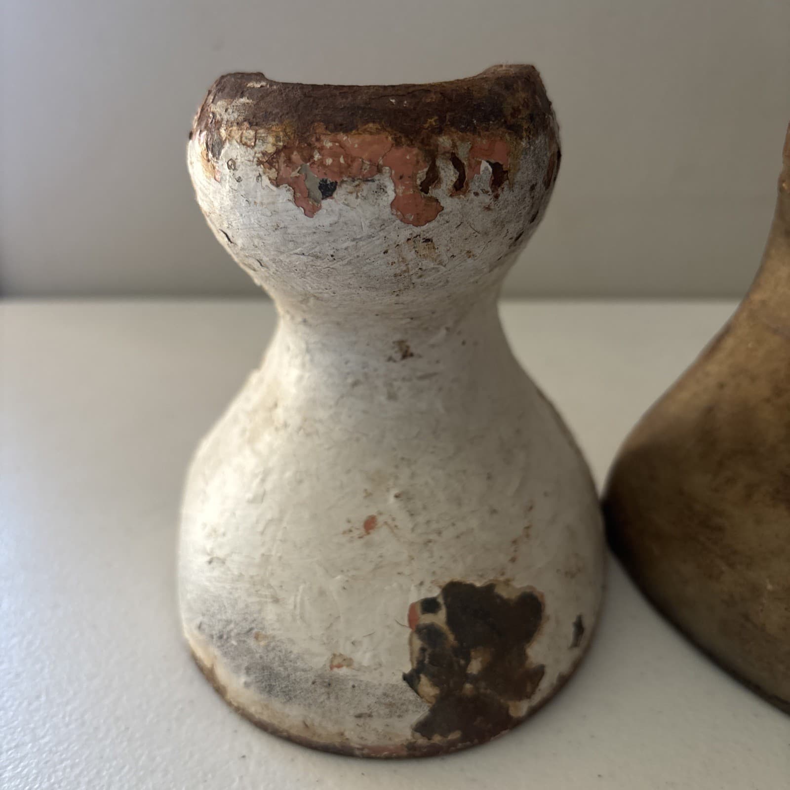 Set of 4 Antique Cast Iron Ball Feet for Bathtub 5 1/4 & 5 3/4 2