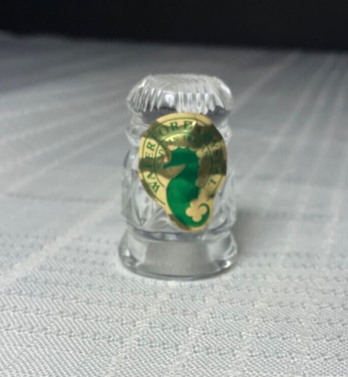 Waterford Crystal Sewing Thimble w/ Label - Free Ship
