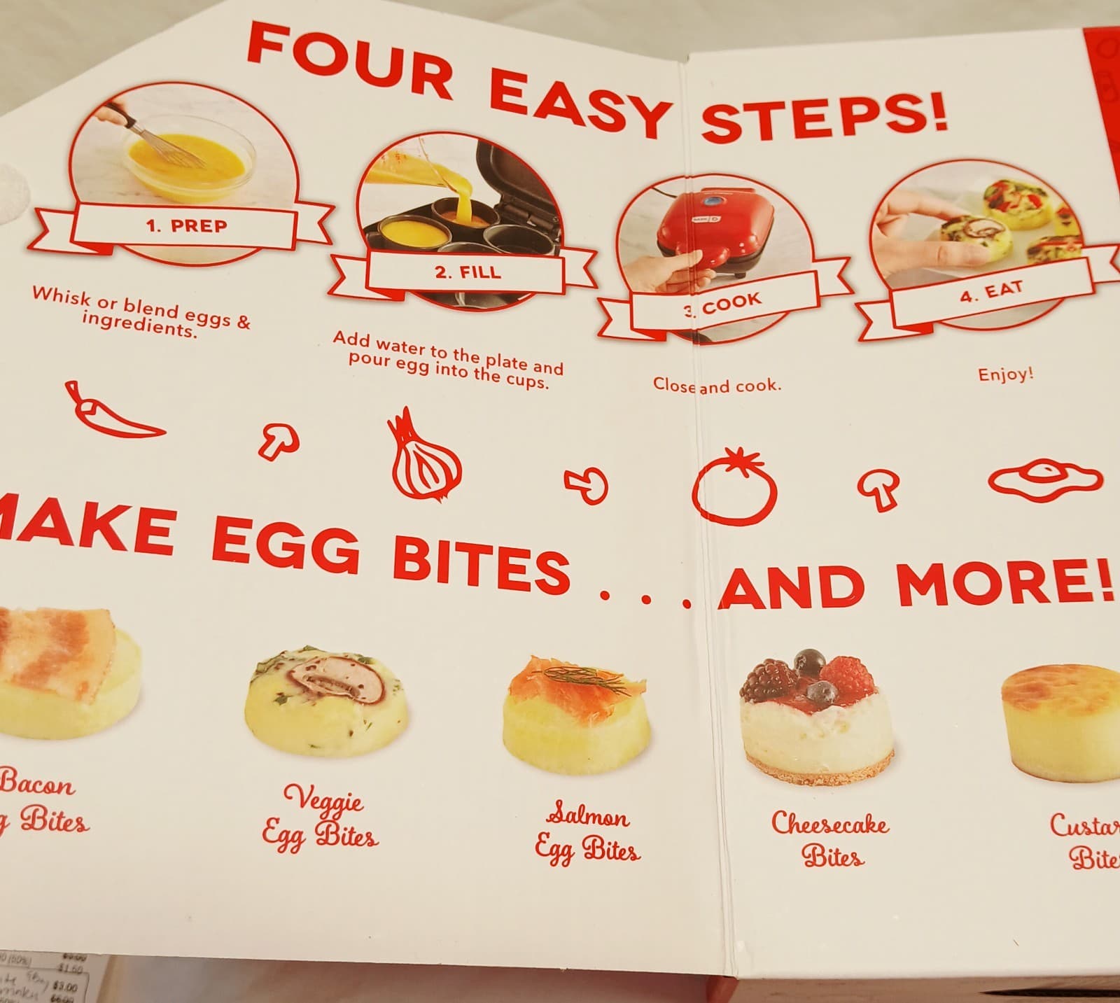 Dash Egg Bite Maker Makes 4 4