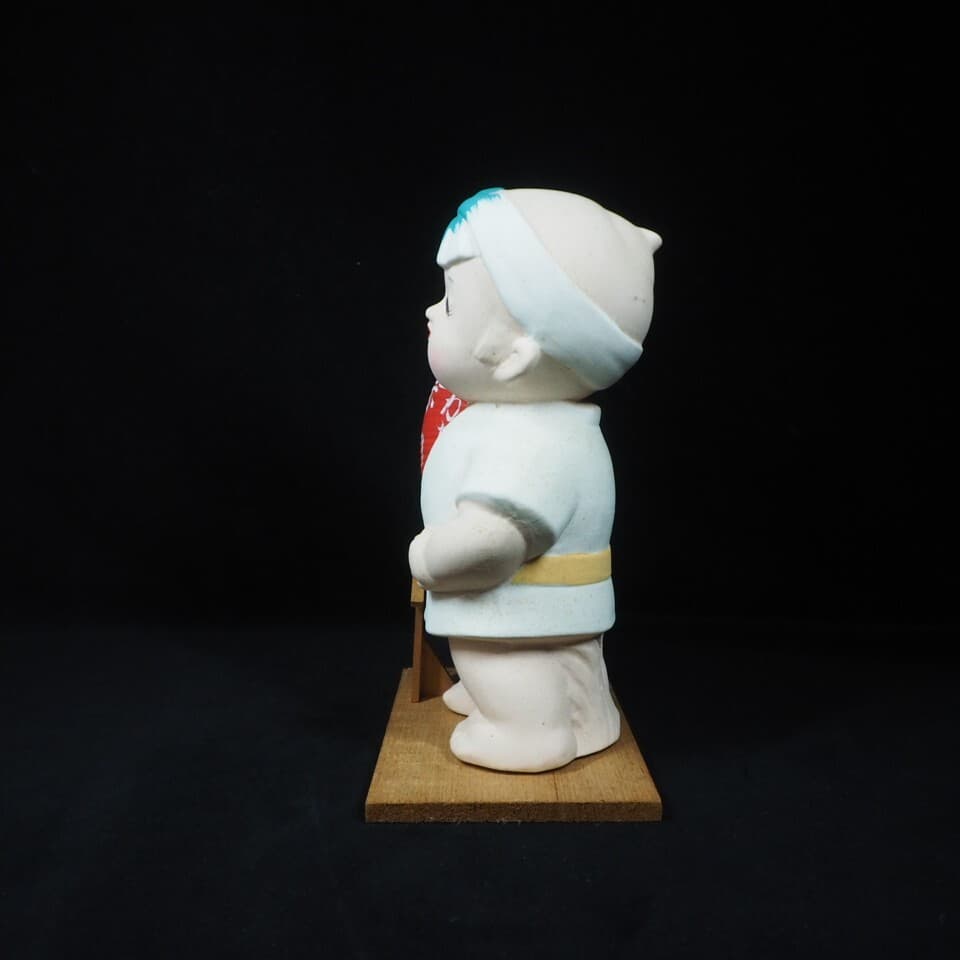 Vintage Japanese Hakata doll ”Hakata matsuri”   artisan handcrafted circa 1960s 4