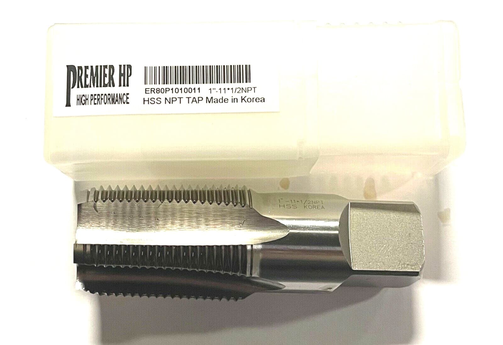 Premier HP 1"-11-1/2 NPT Pipe Tap HSS High Performance 5 Flute