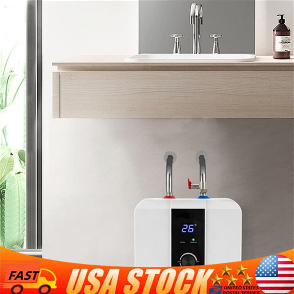 6L Electric Tank Hot Water Heater Bath Under Sink Mini Tank Water Heater 1500W