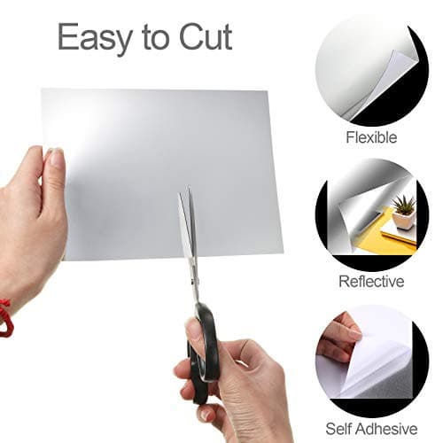 Flexible Mirror Sheets Self Adhesive Non Glass Mirror Tiles Stickers for Home  4