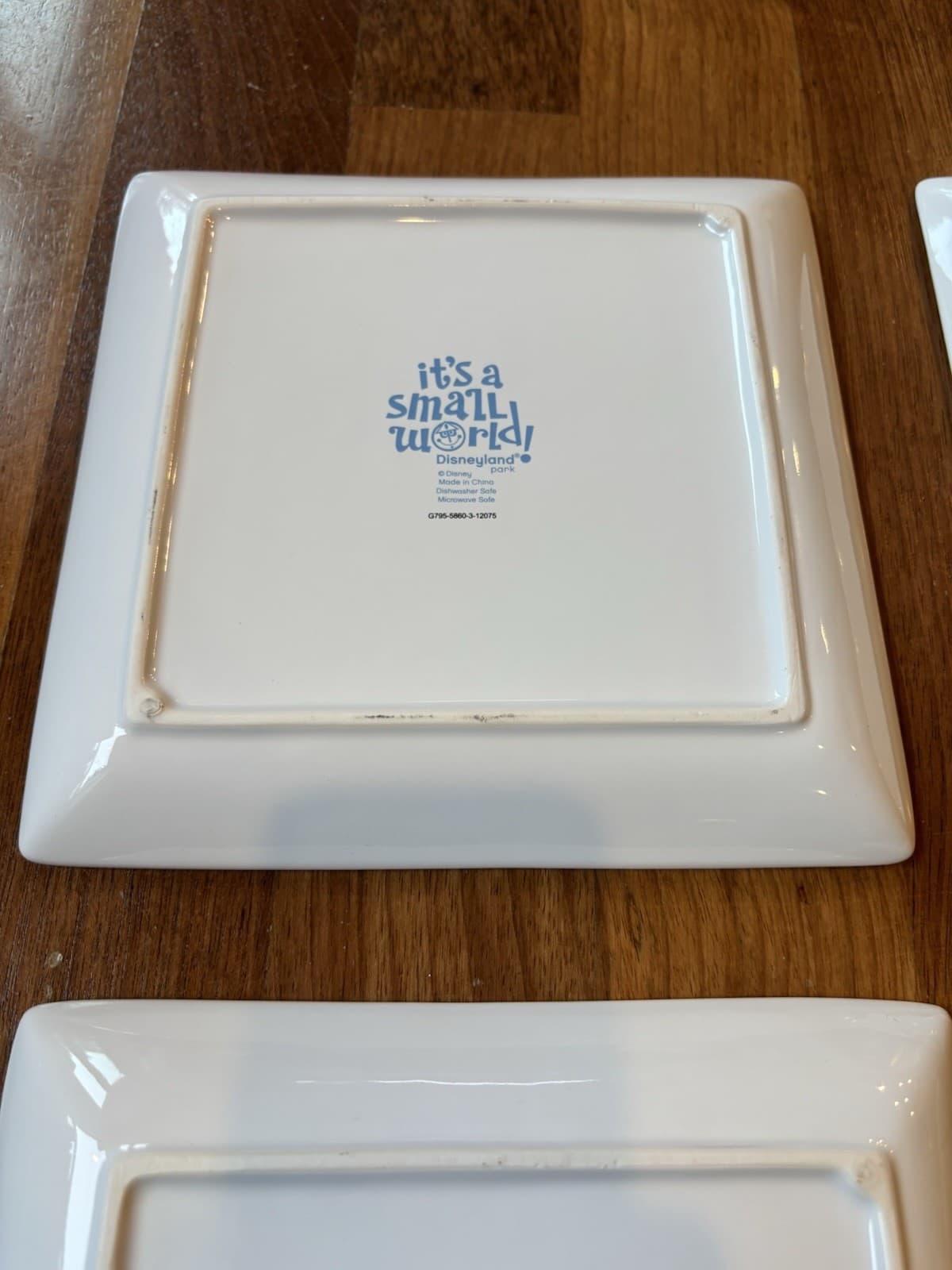 It's A Small World Disneyland Set Of Four Ceramic Plates By Mary Blair Rare HTF 5