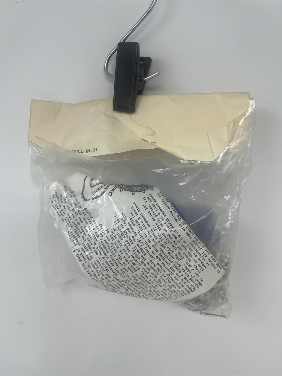 VTG The Cracker Box Beaded Satin Christmas Ornament Craft Kit Silent Night NOS 4