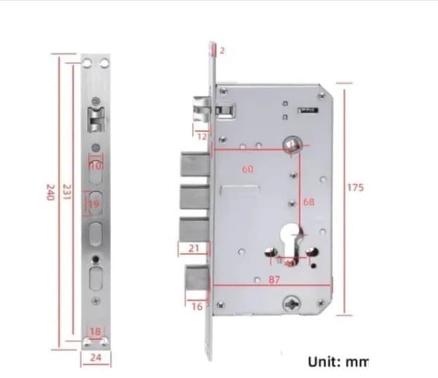 Smart 3D Face Id Door Lock Security Monitor Camera Intelligent Fingerprint 5