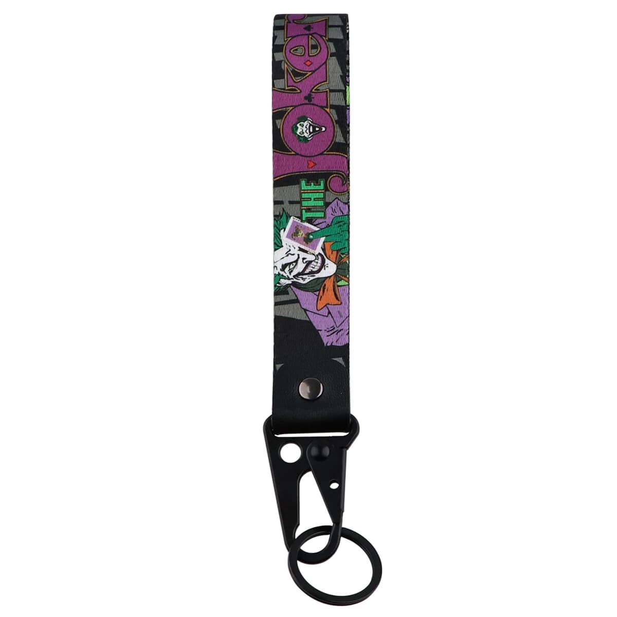 The Joker Comic Book Movie Villain Lanyard Wrist Strap Hook Key Tag Keychain 2
