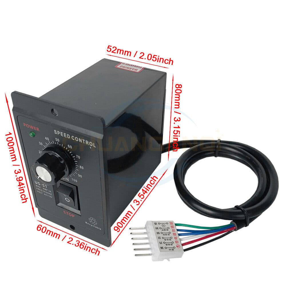 AC 110V Electric Motor Speed Controller Reversible Switch Regulator Switch 120W 2