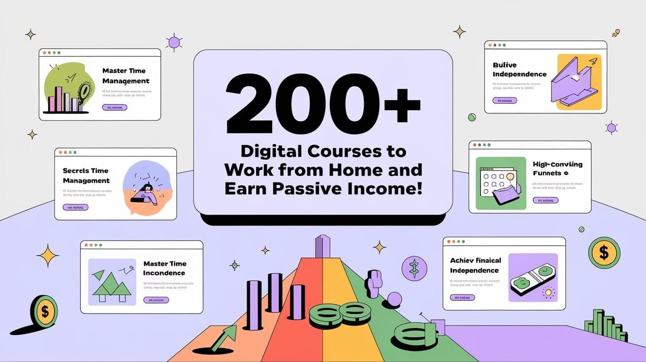 200+ Courses to Work from Home and Build Sustainable Passive Income! 2