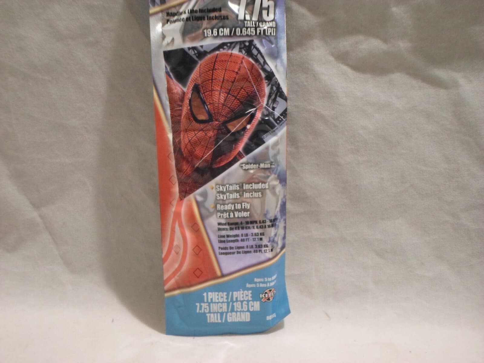 7.5"  Mini Poly Diamond Kite FLY XKites Amazing Spiderman Sky tails         A5-6 2