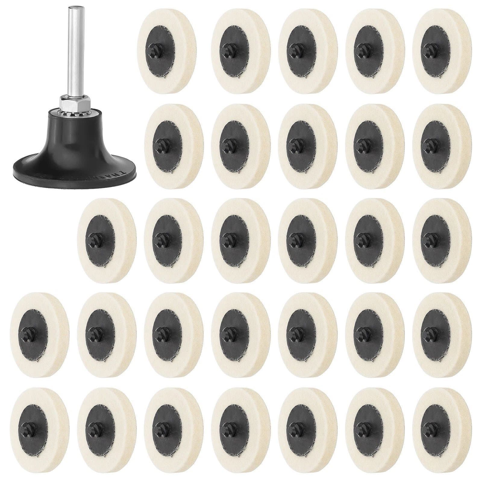 New 2-inch Disc Polishing Buffing Pads with a corrosion-resistant steel shank 6