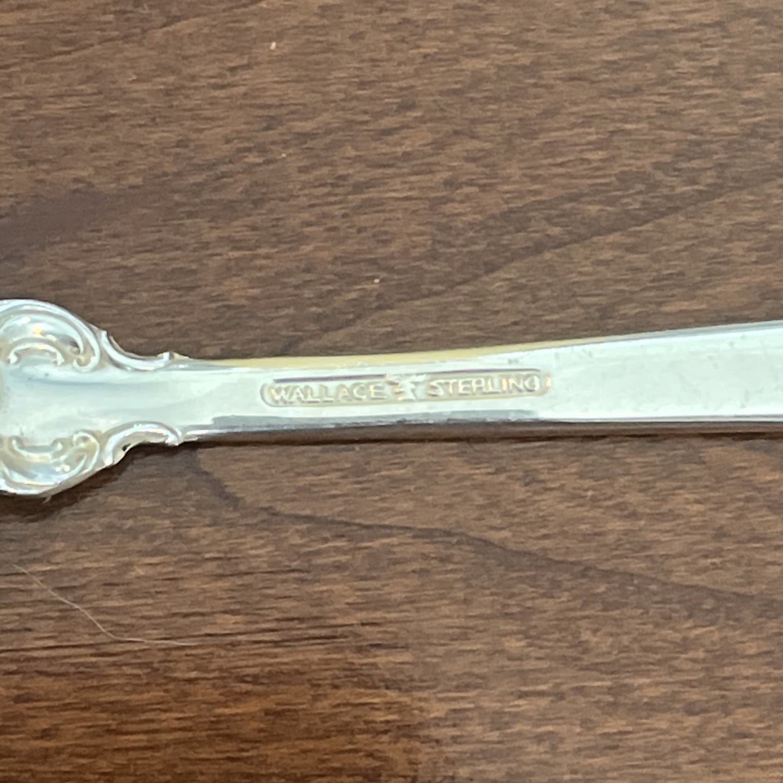 WALLACE GRANDE BAROQUE STERLING SILVER ICE CREAM SPOON FORK SPORK 5