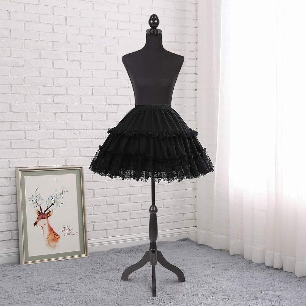 Female Mannequin Torso Dress Form Manikin Body with Wooden Tripod Base Stand 5