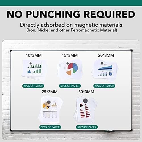 5 Different Sizes, 100Pcs Strong Ceramic Magnets with Adhesive 5 Size 100PCS 3