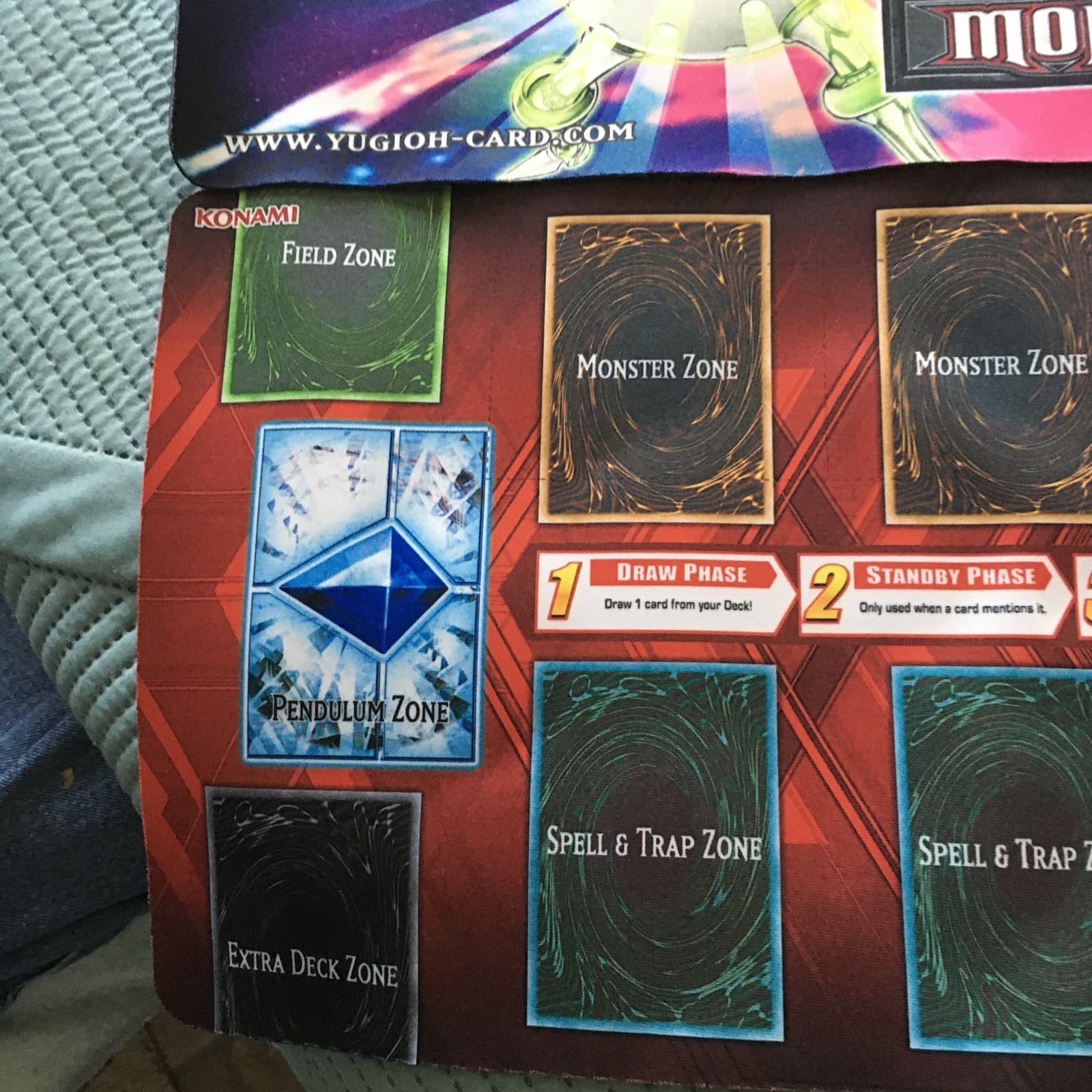 YUGIOH BATTLE PACK 3 MONSTER LEAGUE HERALD HALF MAT PLAYMAT! + 2 More Mats! 5