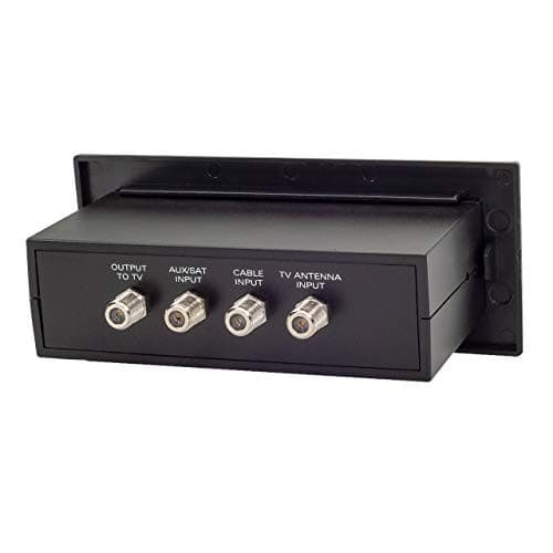 3-Position Antenna Switch Box with 3 Inputs & 1 Output for TV/AUX-SAT/Cable  3