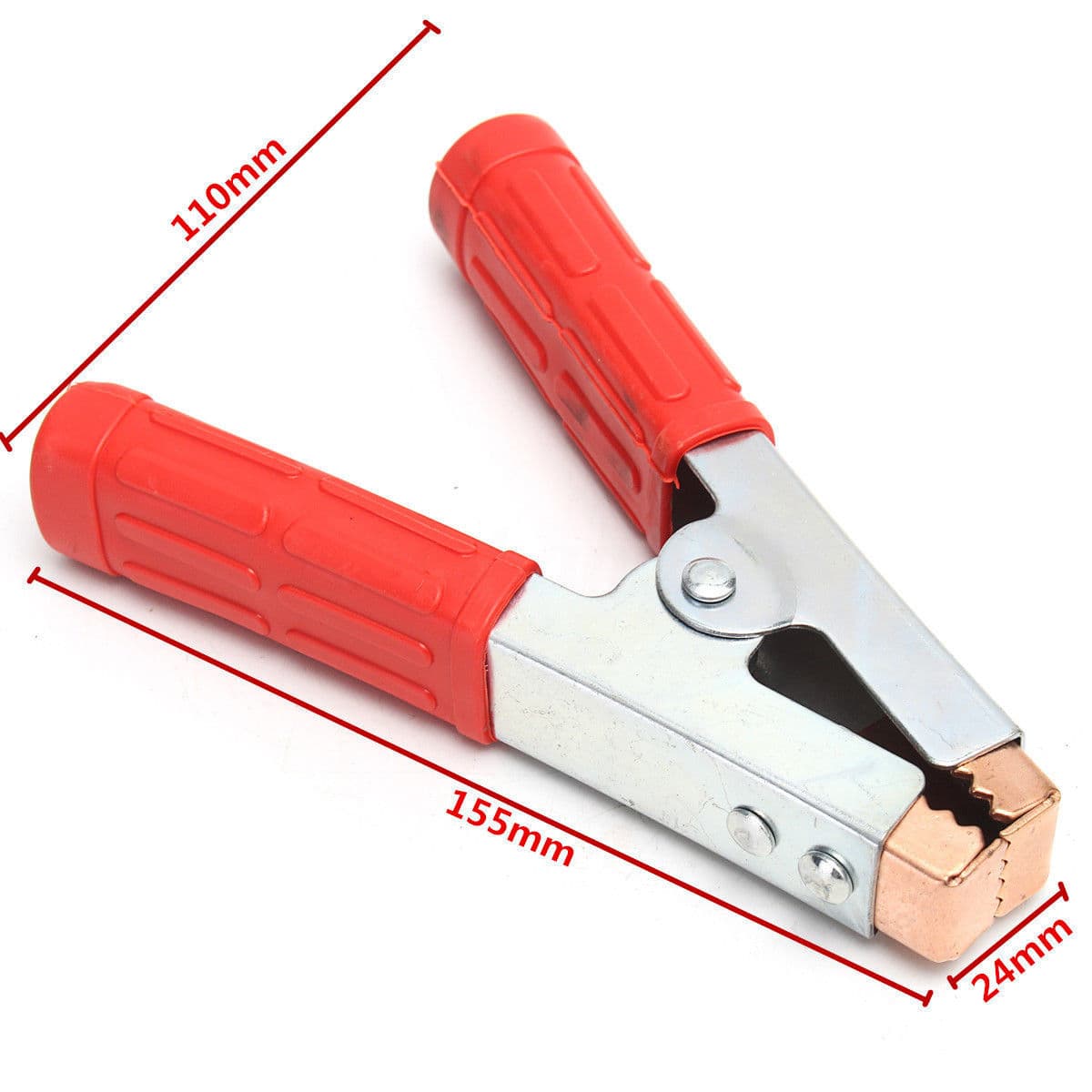 2 X 600A New Heavy Duty Crocodile Alligator Vehicle Boat Battery Test Clip Clamp 3