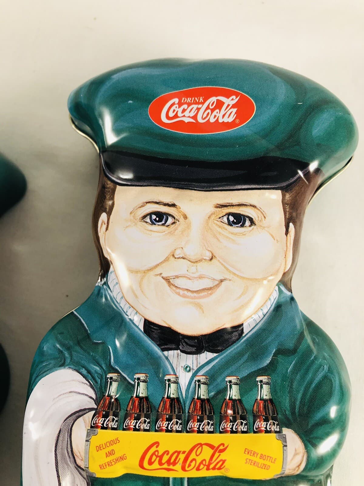 2 Coca-Cola Delivery Man Collectible Tin. Vintage. 1999 3