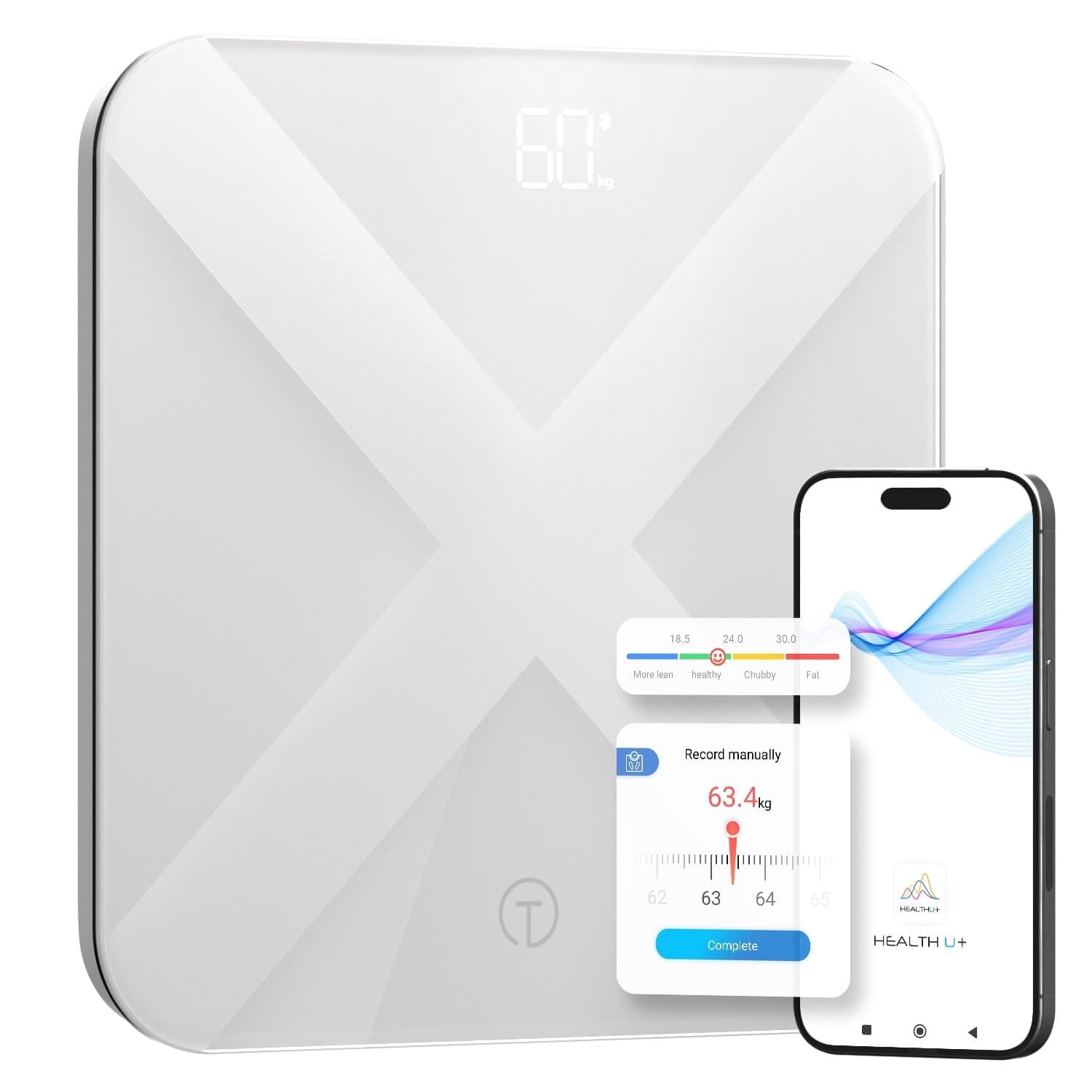 T Electronics Digital Scale for Body Weight with Accurate Measurement, Heavy-Dut