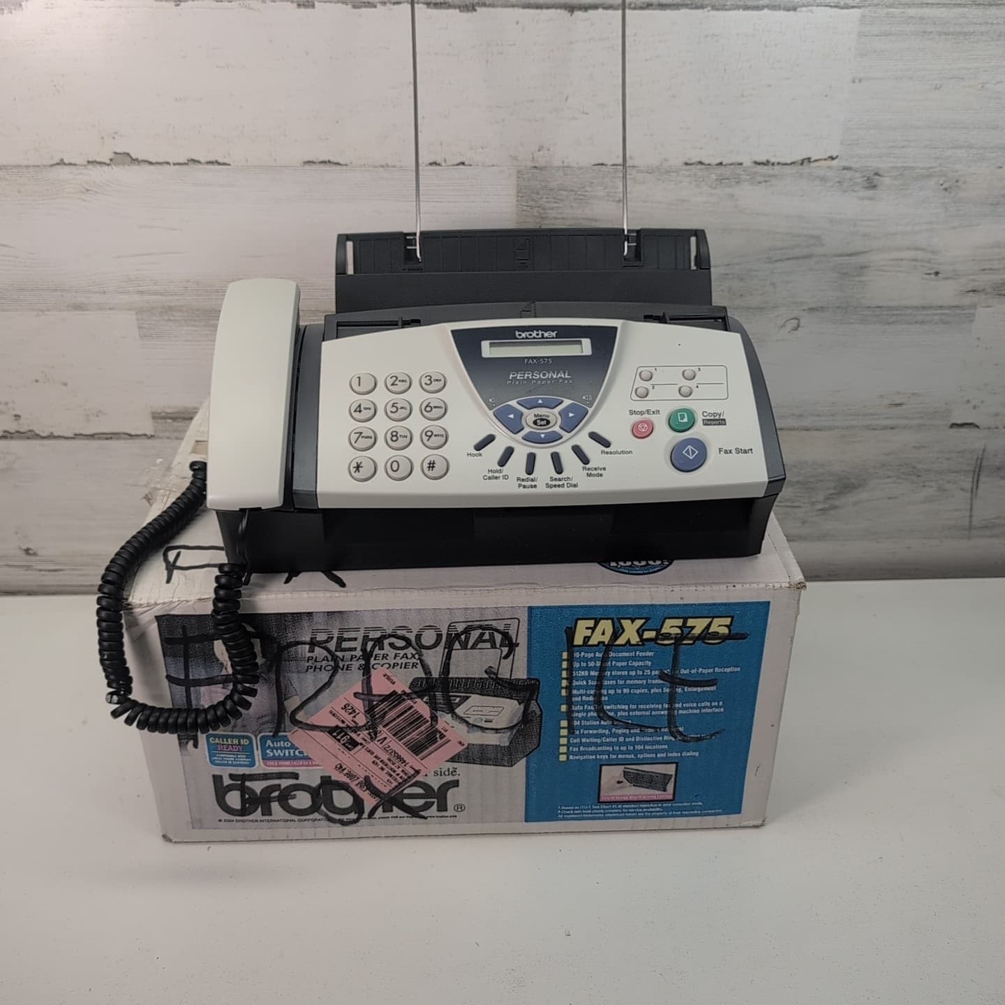 Brother FAX-575 Personal Plain Paper All-in-One Fax Machine Copier/Works