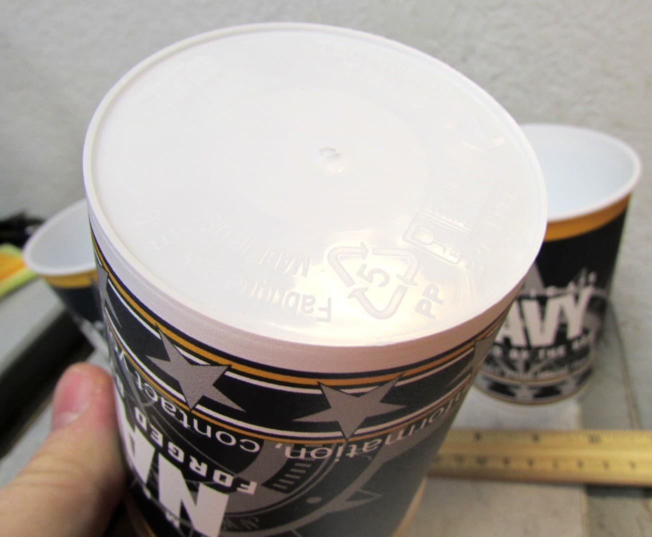 America's NAVY forged by the sea USN set of 4 NEW plastic reusable cups 4.25" 5