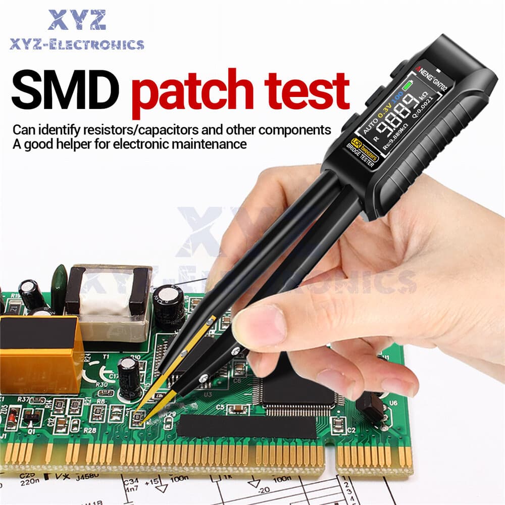 GN702 Smart Tweezer LCR Digital Bridge Meter Capacitor Inductor Component Test 6